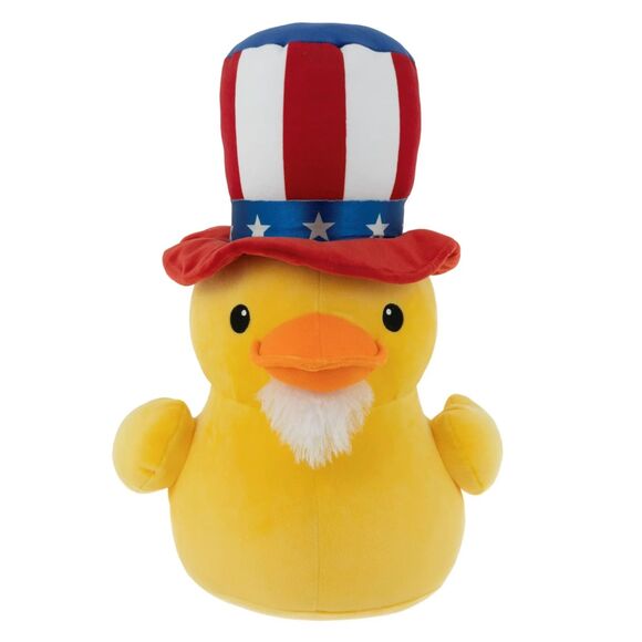 Summer 8.5 Inch Quackerz Uncle Sam Duck Plush Toy NWT - Picture 1 of 6